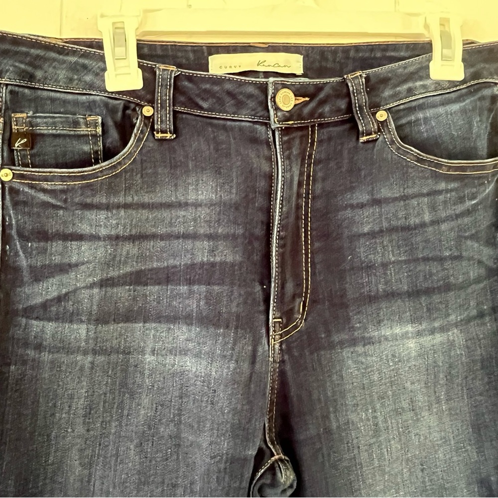 KanCan Curvy Dark Wash Curvy Denim Jeans Estillo Size 13/30 - Picture 10 of 16
